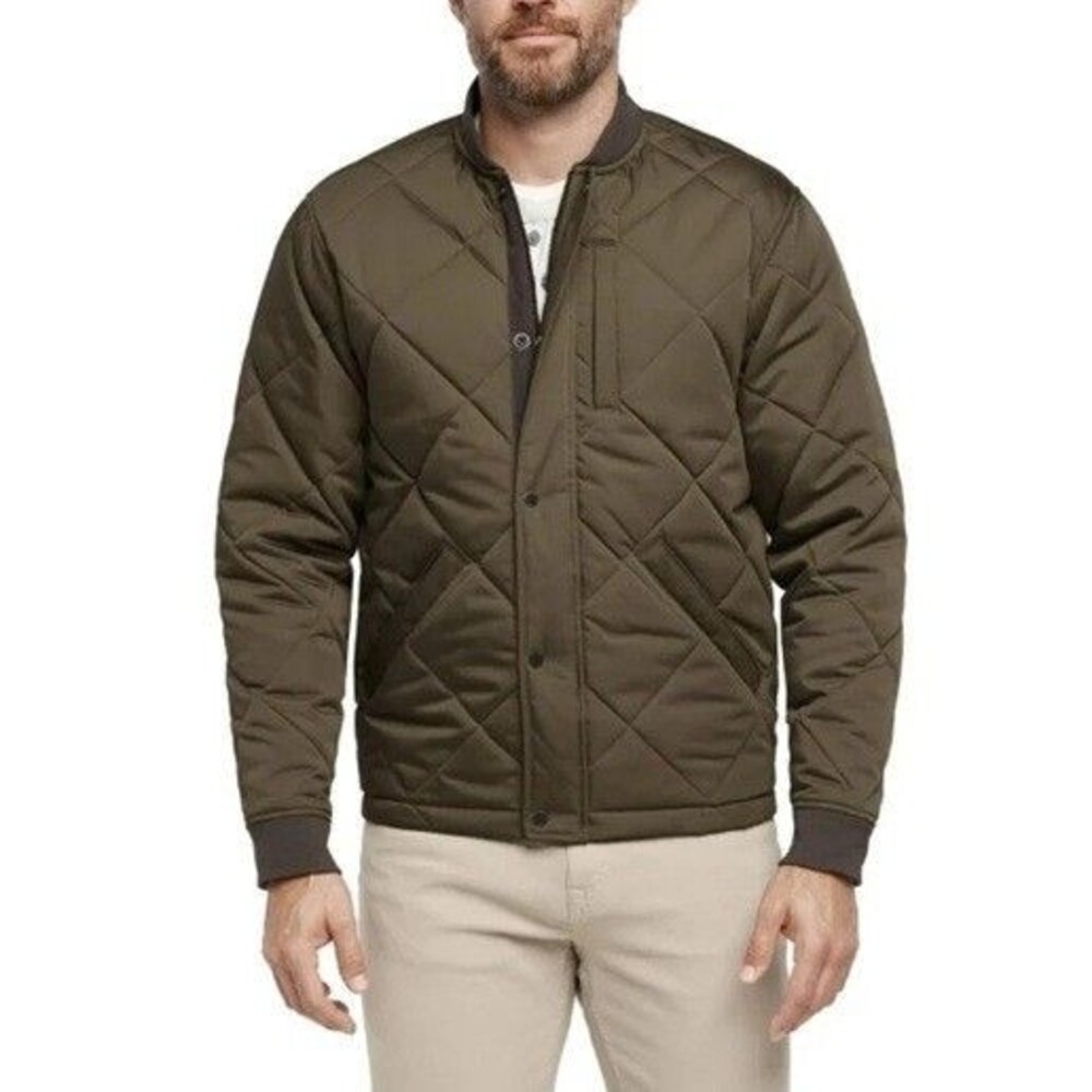 Banana Republic Men's MEDIUM M Green Quilted Bomber Jacket NWT